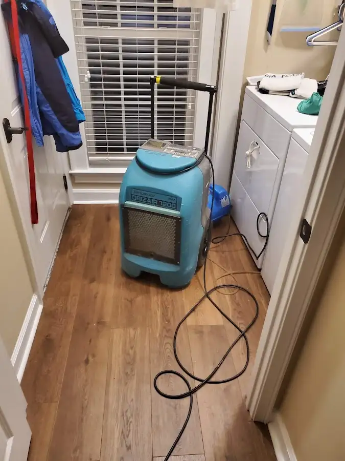 Commercial dehumidifier deployed for Flood Damage Cleanup in Owasso