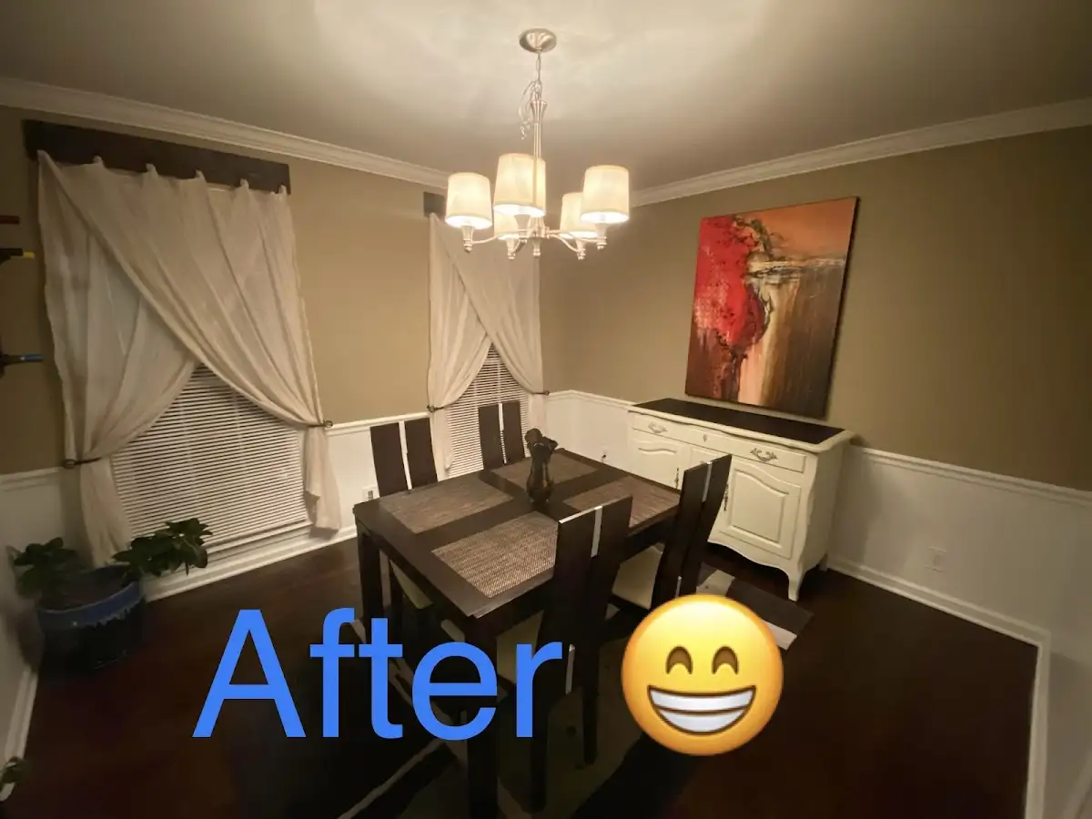 Professional dining room restoration after water damage in Owasso
