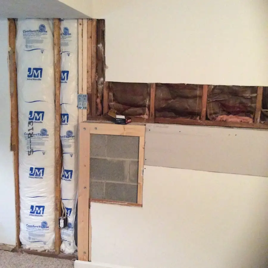 Wall insulation replacement during Contents Cleaning & Restoration in Owasso